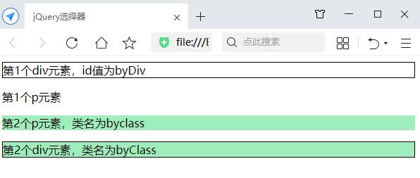 jQuery類選擇器