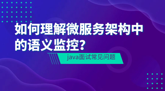 如何理解Java微服務(wù)架構(gòu)中的語(yǔ)義監(jiān)控